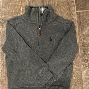 POLO Ralph Lauren boys gray quarter zip